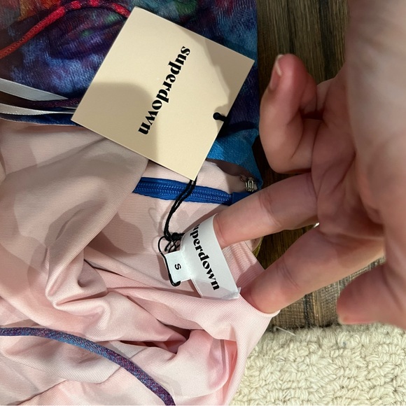 Superdown Sonora Cross Back Dress in Multi NWT - Picture 6 of 6